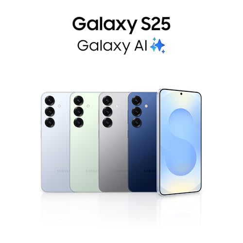 Samsung Galaxy S25 5G AI Smartphone (Silver Shadow, 12GB RAM, 256GB Storage), 50MP Camera with Galaxy AI