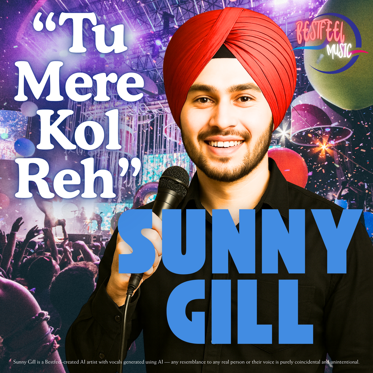 Tu Mere Kol Reh Song | Sunny Gill( Bestfeel AI Artist) | Digital Download| ₹ 25