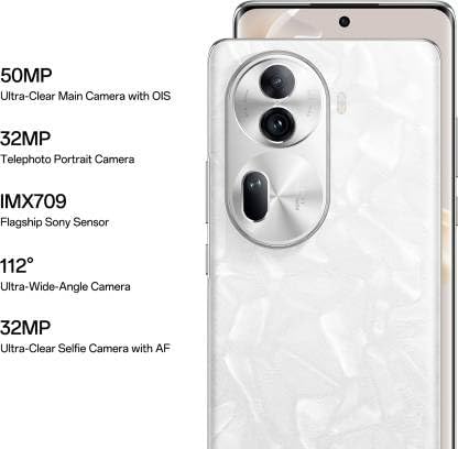 Oppo Reno 11 Pro 5G (Pearl White, 12GB RAM 256GB Storage)