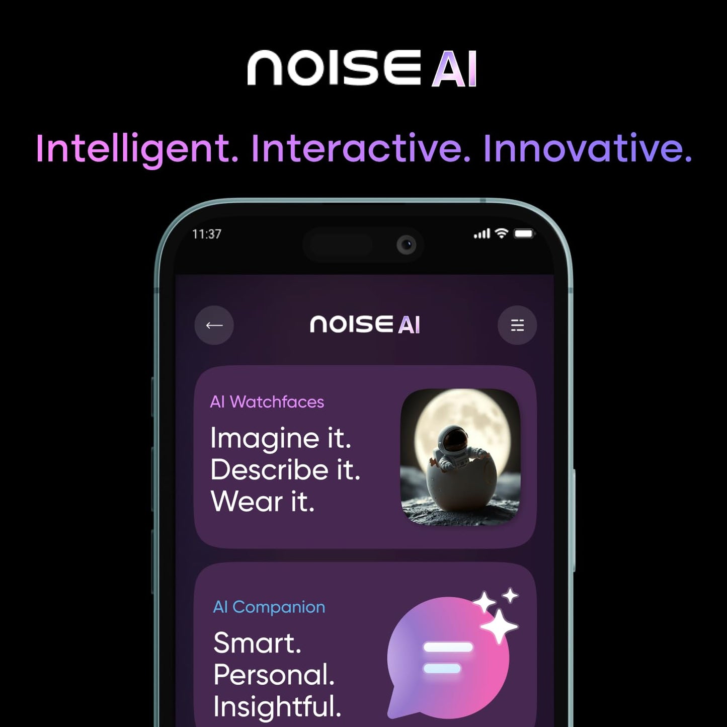 Noise Pro 6 Max Smart Watch:Intelligent AI, Endless AI Watch Faces, AI Companion, 1.96” AMOLED, Stainless Steel Build, Built-in GPS, 5 ATM, EN2 Processor,for iOS & Android(Signature Brown)