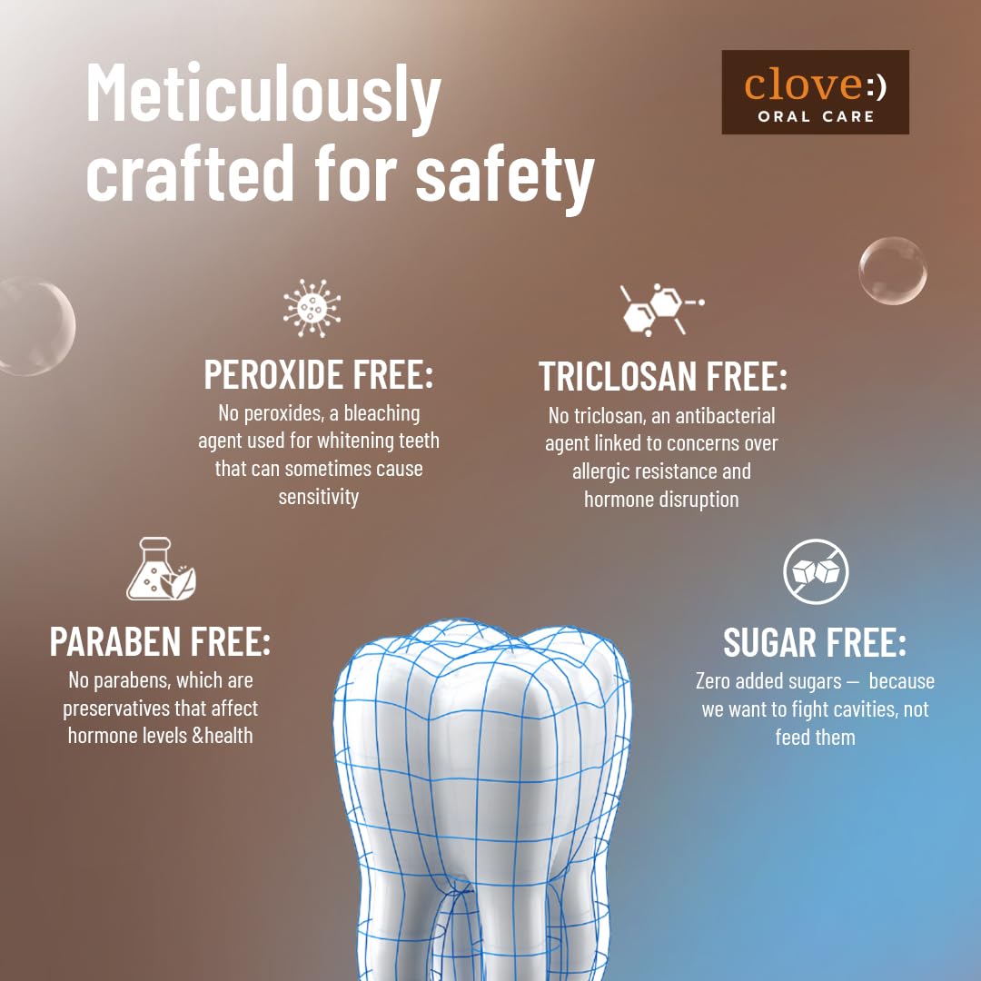 Clove Hydrate Toothpaste | Dry Mouth Solution | Strengthens Mouth's Natural Defense Systems | Boosts Saliva Production | Fights Bad Breath | Sugar Free | Triclosan Free | Paraben Free | Peroxide free| Pack of 1 (100g)