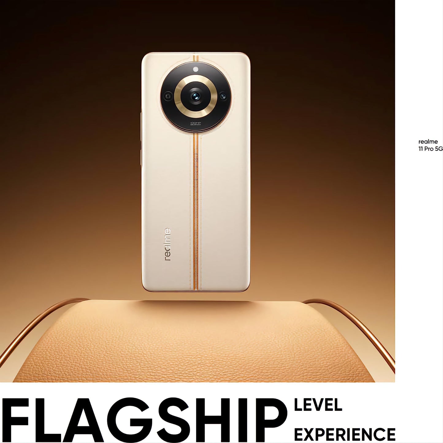 realme 11 Pro 5G (Sunrise Beige, 8GB RAM, 256GB Storage) | 120 Hz Curved Display | 100MP Prolight Camera | 7050 5G Dimensity | 67W SUPERVOOC | 12GB Dynamic RAM | Premier Vegan Leather Finish Design