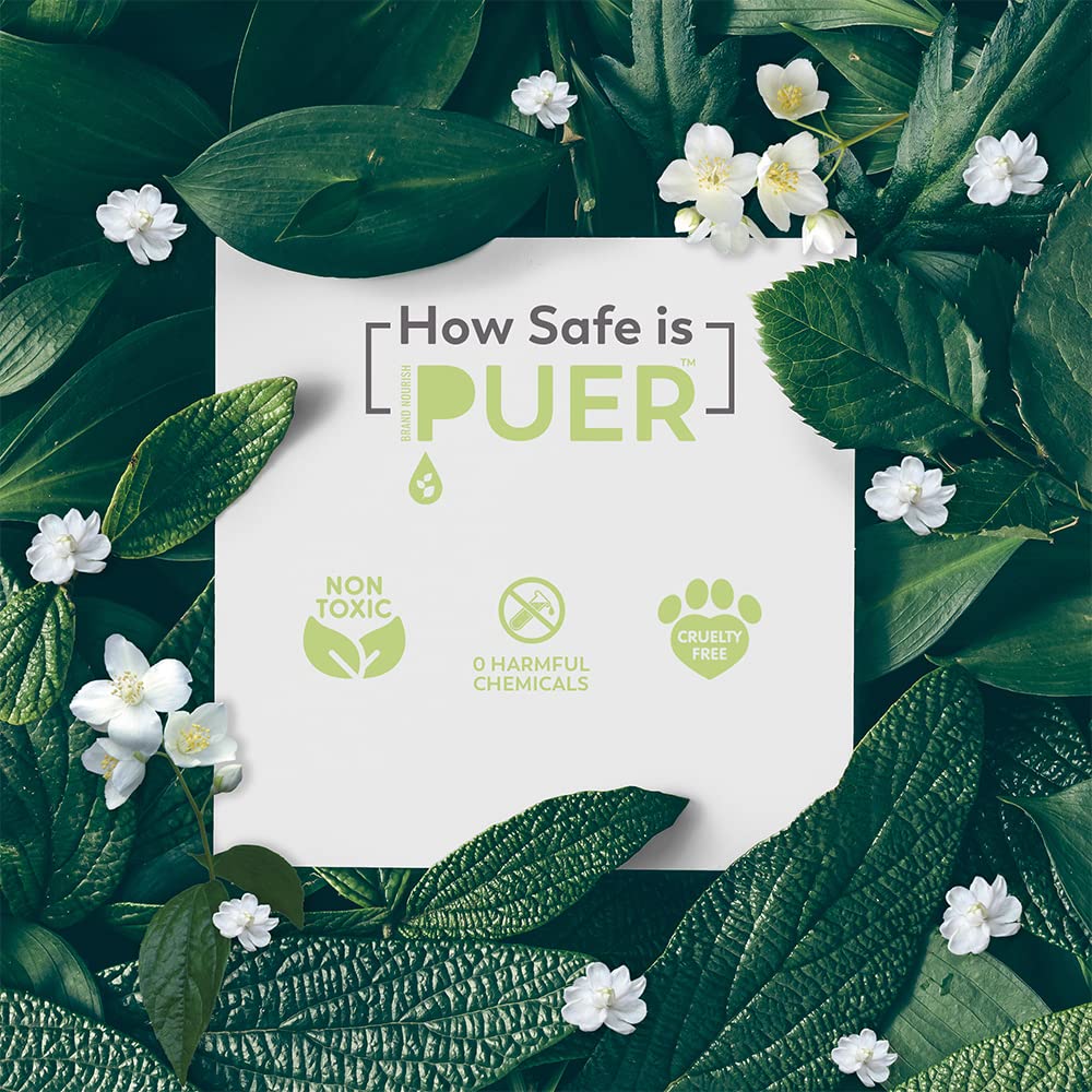 Brand Nourish Puer Plant Based Fabric Conditioner| Jasmine Grandeur | Long Lasting Fragrance & 30% Extra Softness | Eco-Friendly & Plant Powered (500Ml), Liquid