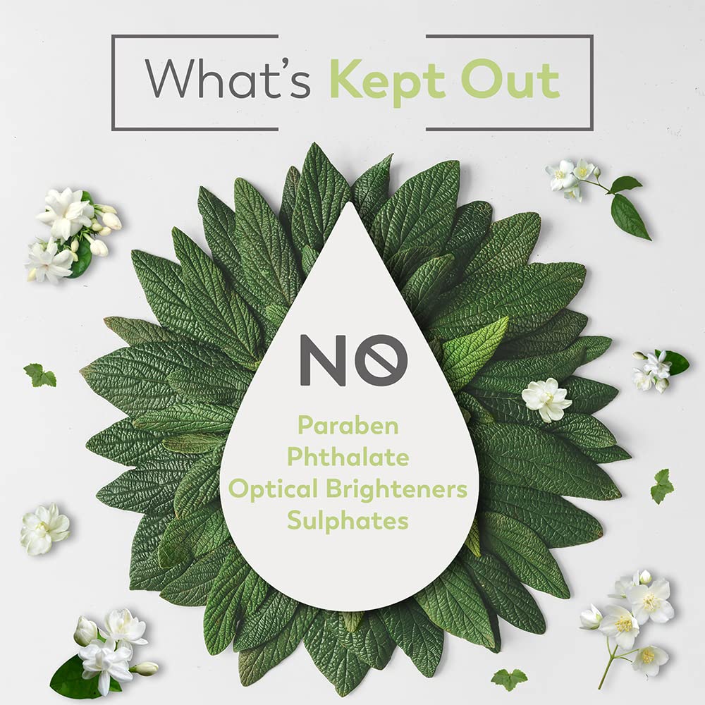 Brand Nourish Puer Plant Based Fabric Conditioner| Jasmine Grandeur | Long Lasting Fragrance & 30% Extra Softness | Eco-Friendly & Plant Powered (500Ml), Liquid
