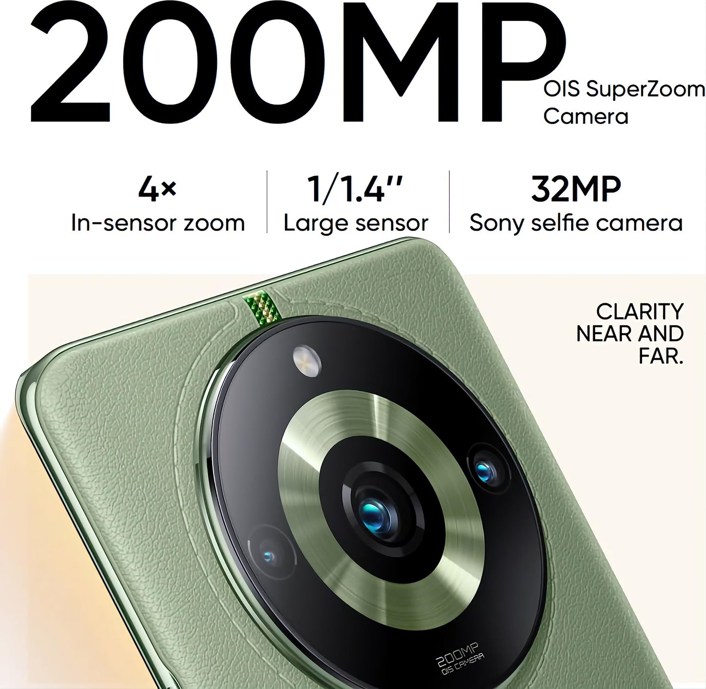 realme 11 Pro+ 5G (Oasis Green, 8GB RAM, 256GB Storage) | 120 Hz Curved Display | 200MP Prolight Camera | 7050 5G Dimensity | 100W SUPERVOOC | 12GB Dynamic RAM | Premier Vegan Leather Finish Design