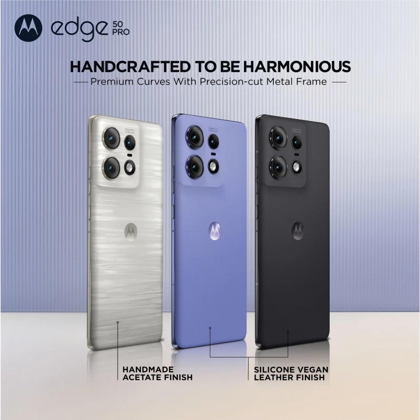Motorola Edge 50 Pro 5G with 125W Charger (Luxe Lavender, 256 GB) (12 GB RAM)